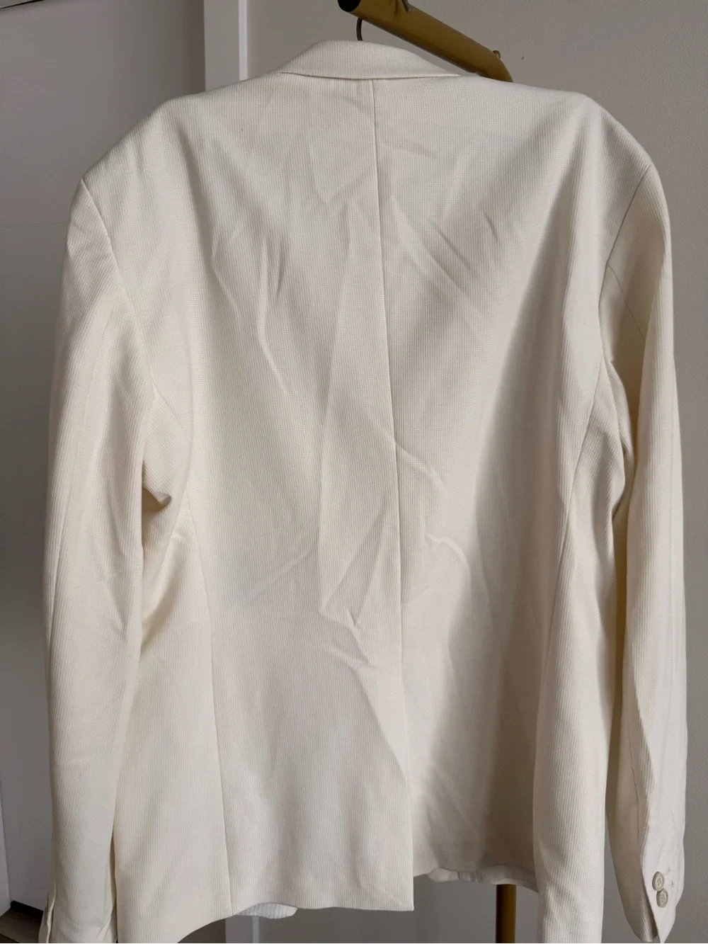 Zara Off-White Single-Button Men's Blazer